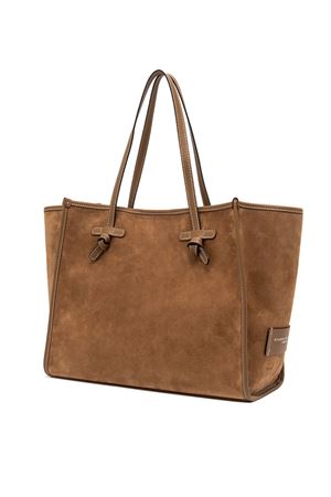 Shopping Marcella in pelle scamosciata marrone GIANNI CHIARINI | BS8990CMPL1478